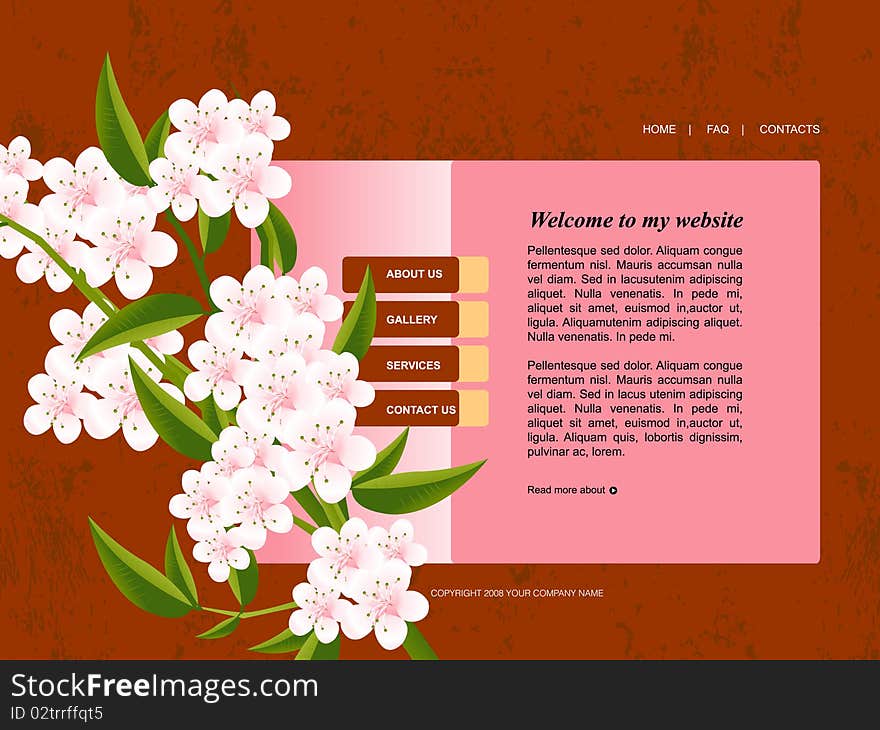 Website template