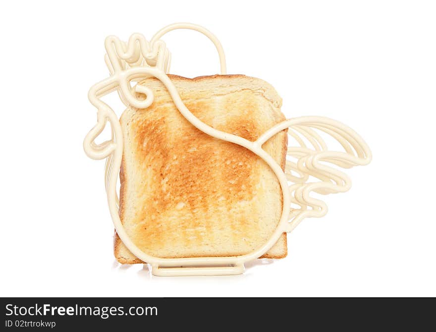 Cockrel toast holder