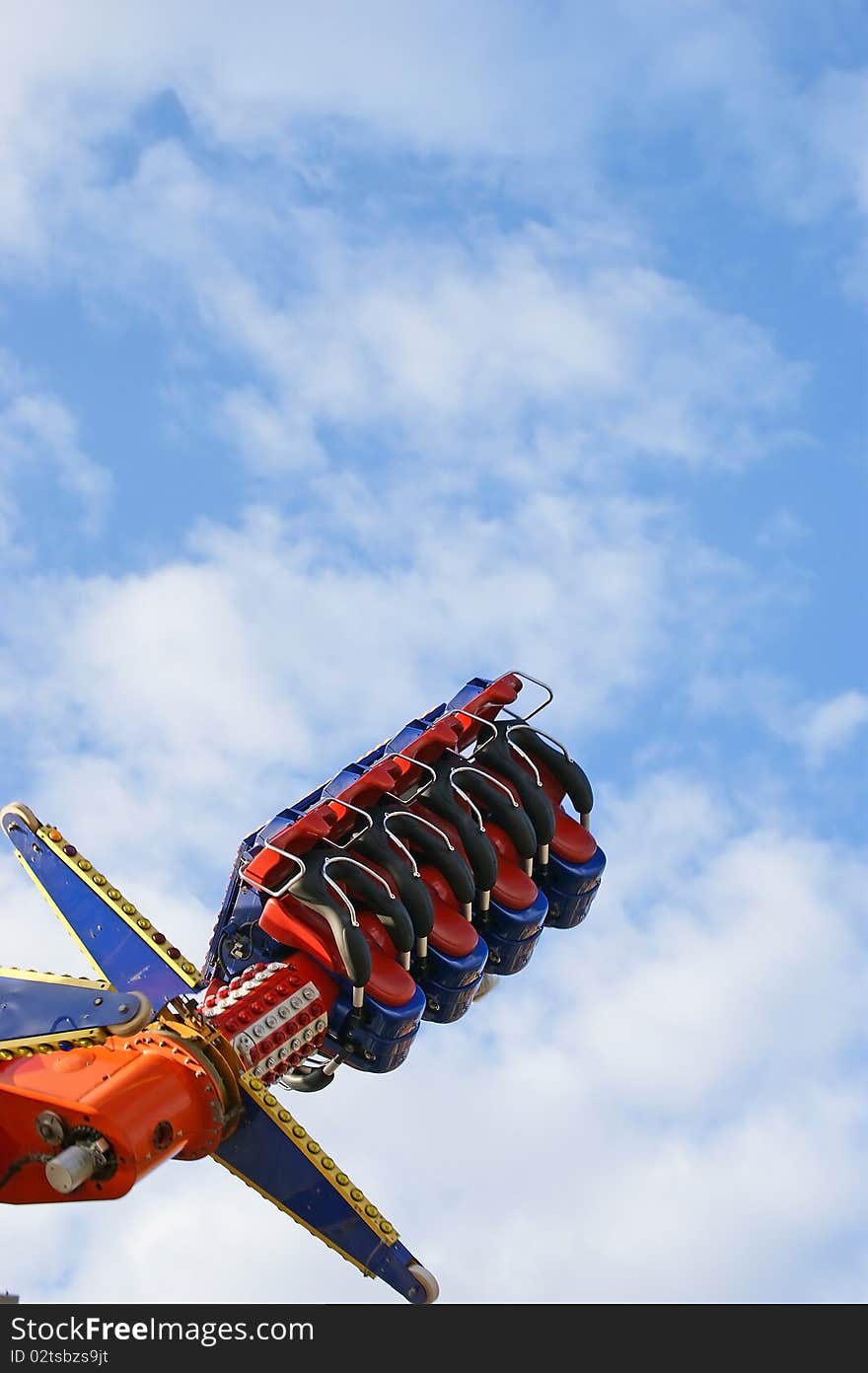 Fragment of the attraction roller coaster