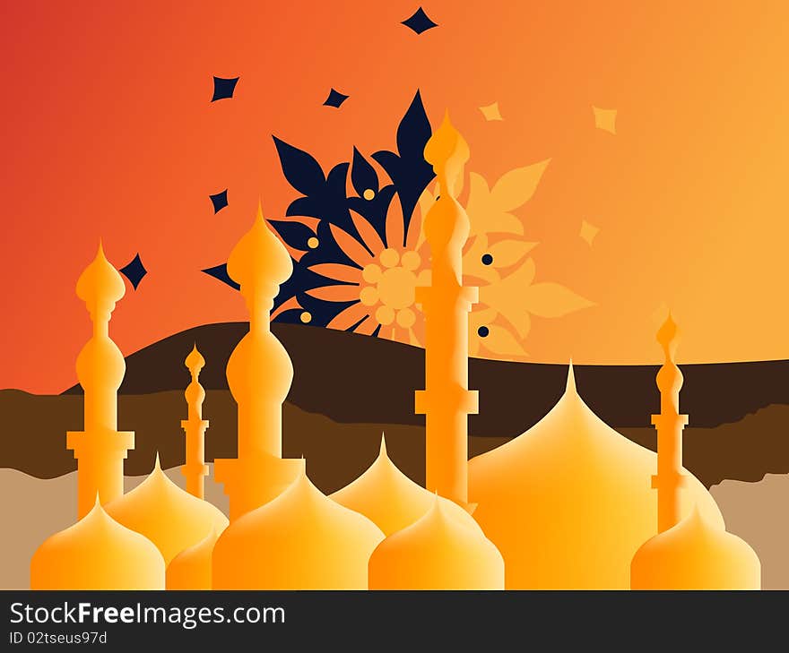 Simple Illustration for Islamic Events Like Ramadan Month, Feter Eid, Adha Eid. Simple Illustration for Islamic Events Like Ramadan Month, Feter Eid, Adha Eid