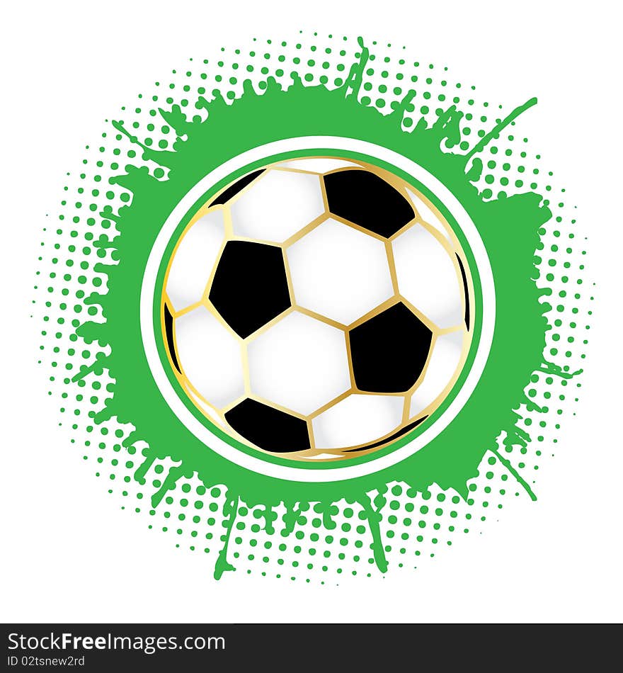 Football background with ball