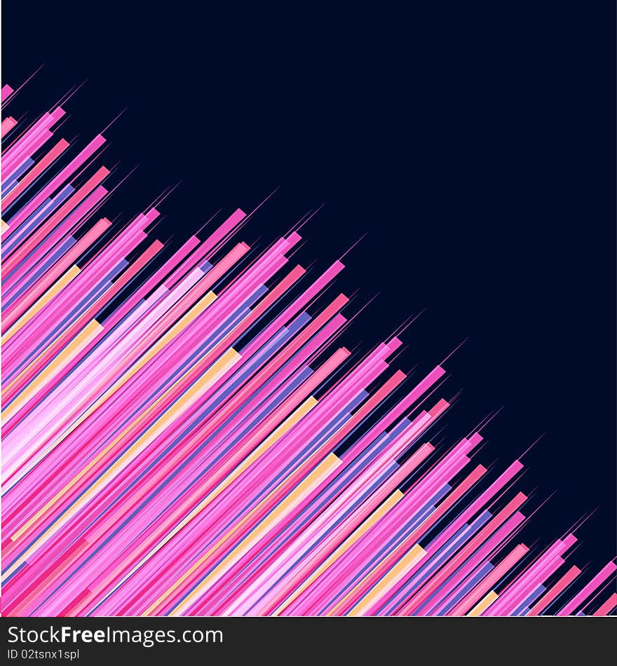 Abstract colored lines with a given vector direction. Abstract colored lines with a given vector direction