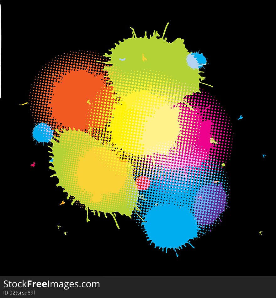 Abstract image with different combinations of colors. Abstract image with different combinations of colors.