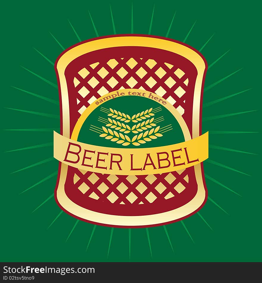 Beer label design sticker sticky style symbol,. Beer label design sticker sticky style symbol,.