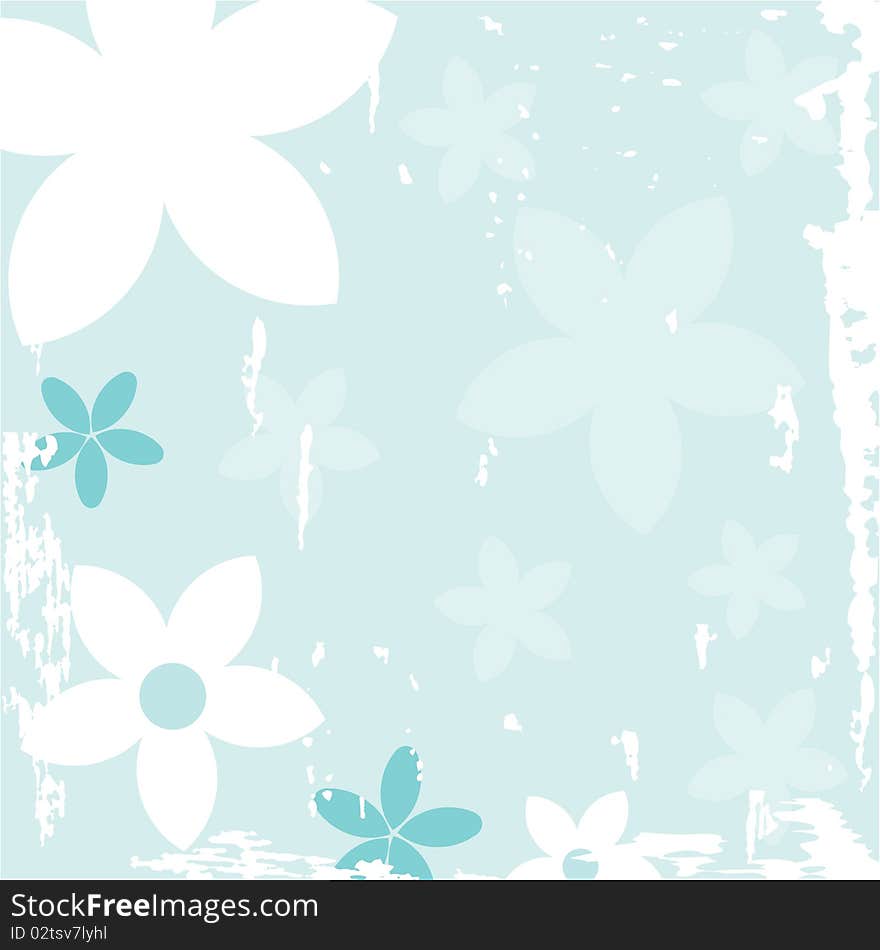 Abstract Floral Background.Vector Card