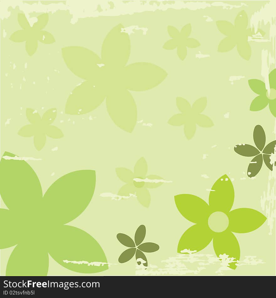 Flowers on a quiet background with pastel colors. Flowers on a quiet background with pastel colors