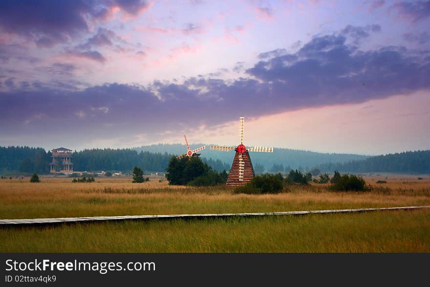 Prairie sunset