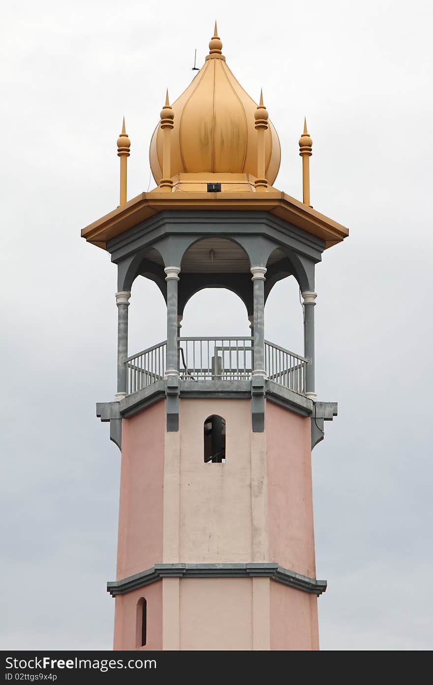 Melaka gate minaret at the entrance Melaka city, Malaysia