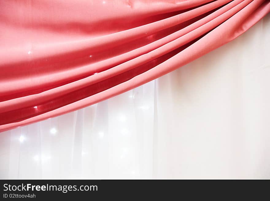 A red satin decoration background