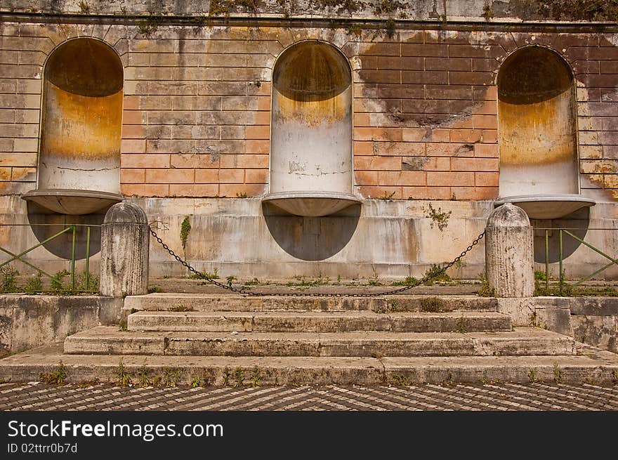 Old fountain at Villa Borghese in Rome. Old fountain at Villa Borghese in Rome