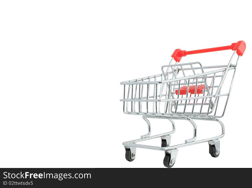 Isolated shopping Cart for supermarket