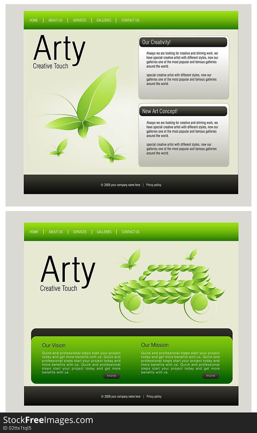 Website template