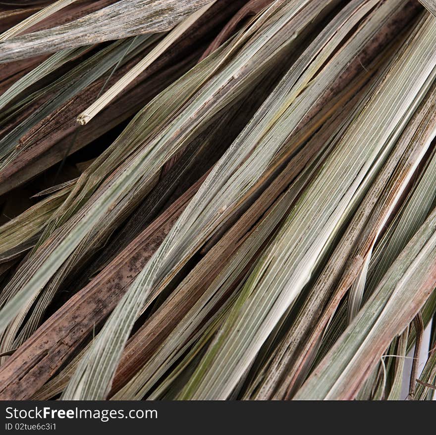 Close up of hay bale