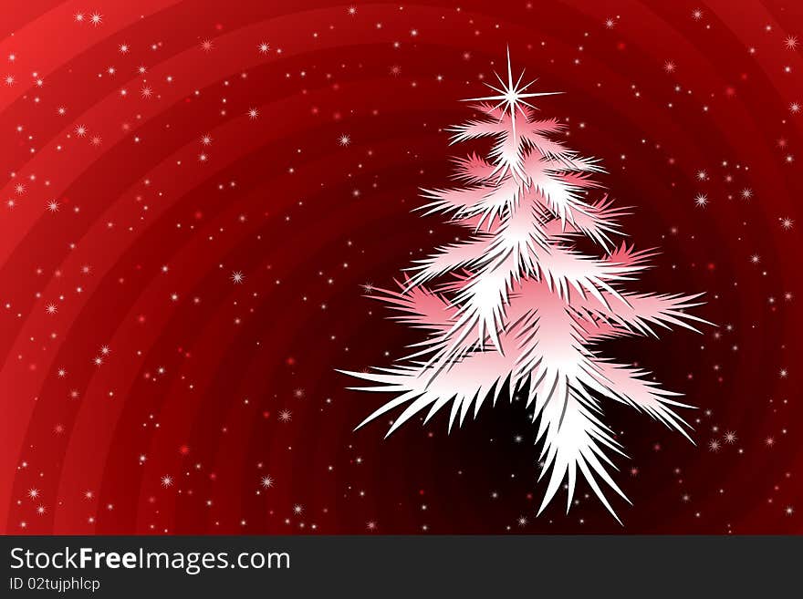 Graphic illustration of Christmas Tree