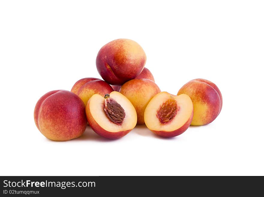 Group of red peach