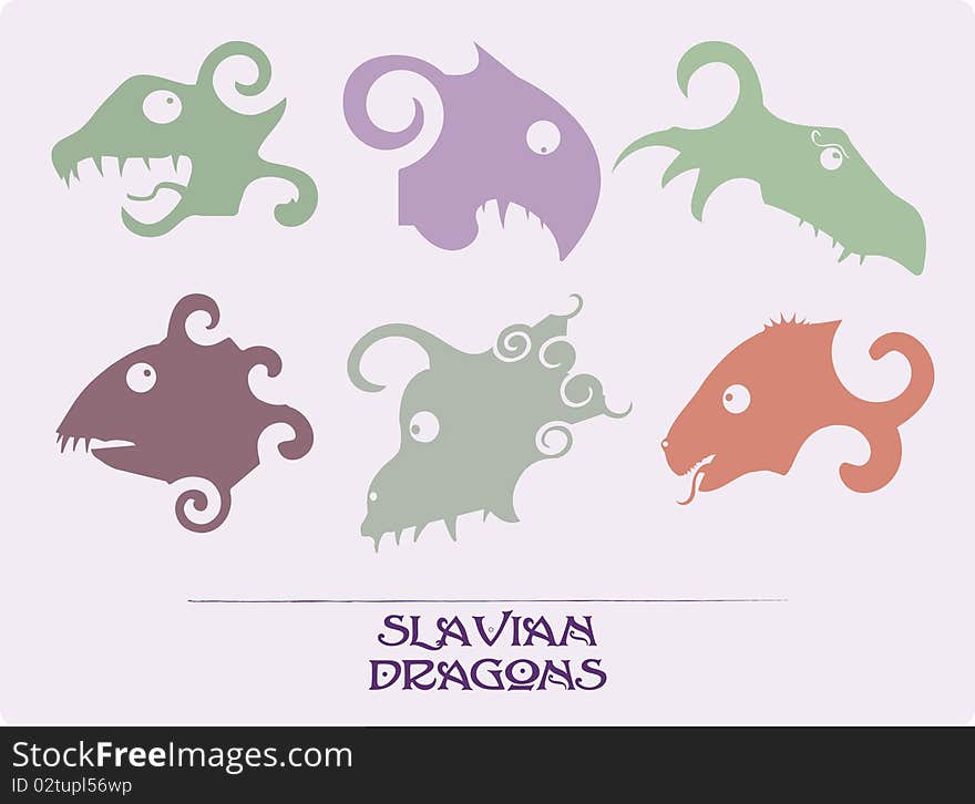 Dragons are characters of Slavic myths and old histories