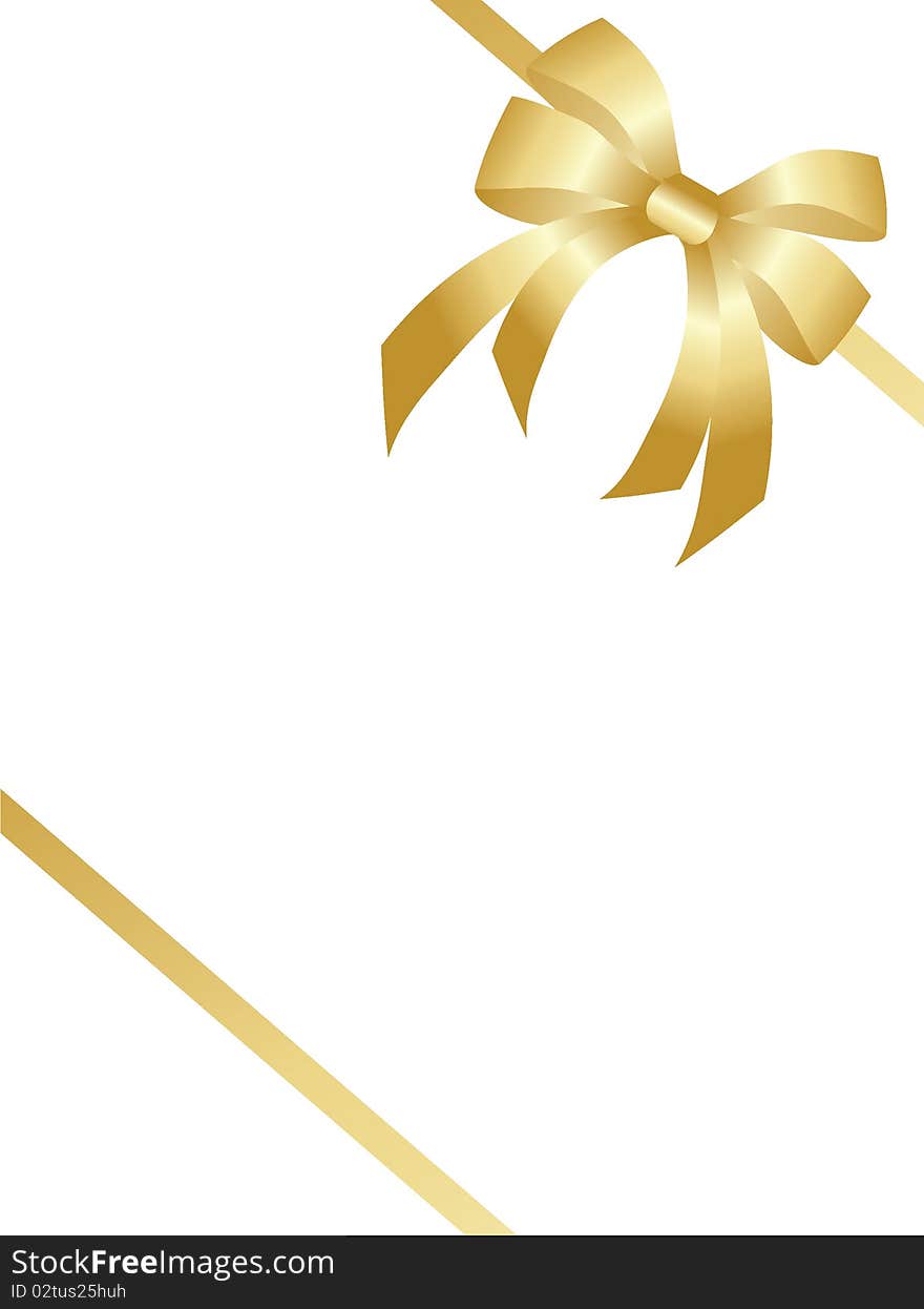 Gold bow