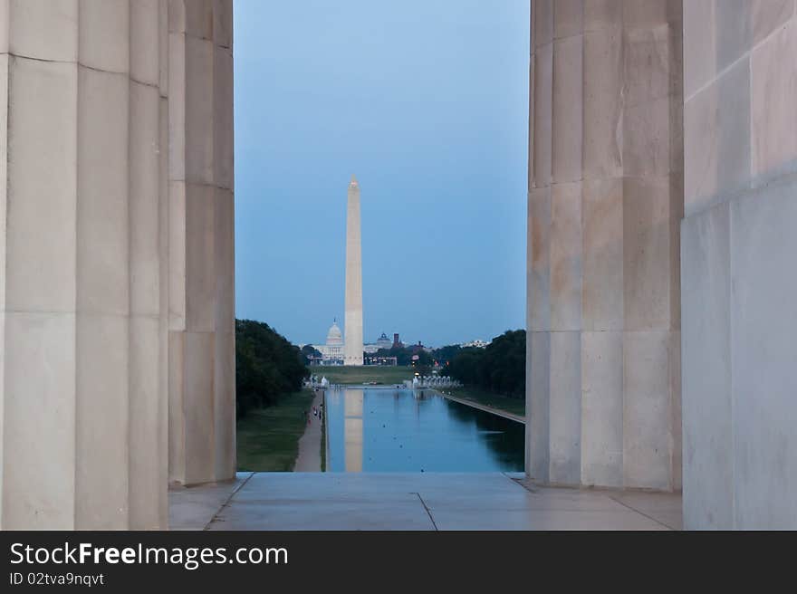 View East from Lincoln Memorial