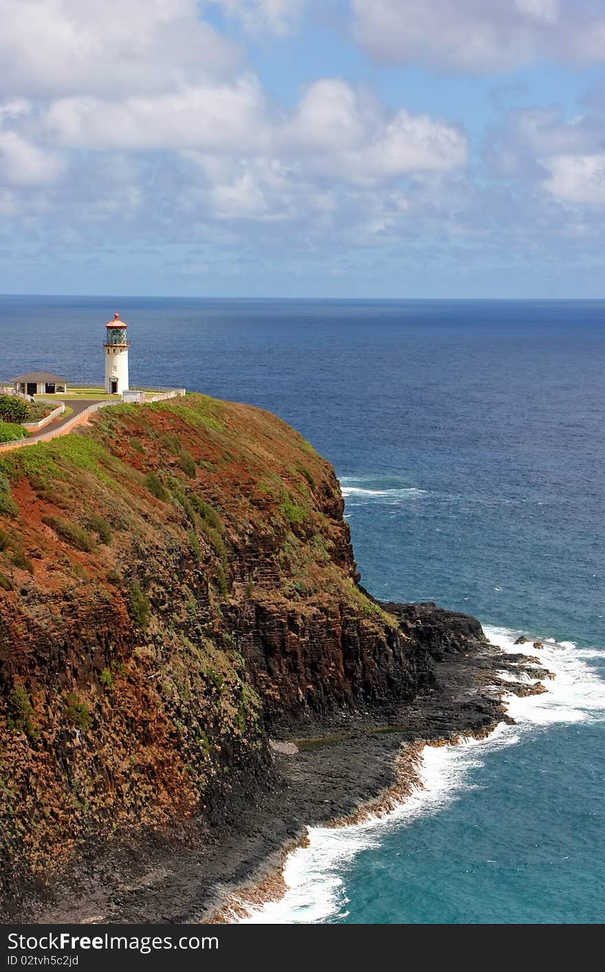 Historic Kilauea Lighthouse Overlook Kauai Hawaiian Island