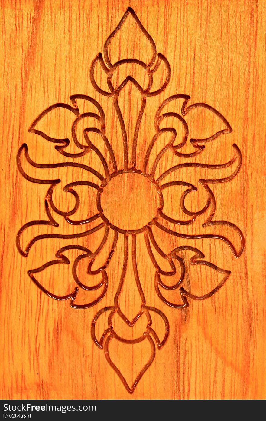 Art of Thai wood carve