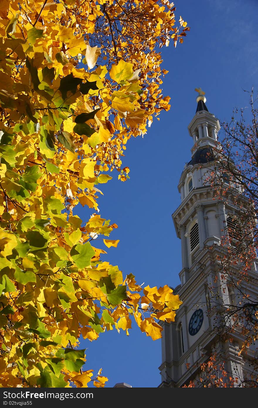 Cathedral in the fall taken in Sacramento. Cathedral in the fall taken in Sacramento