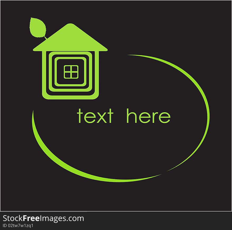 Grunge green frame for your text.