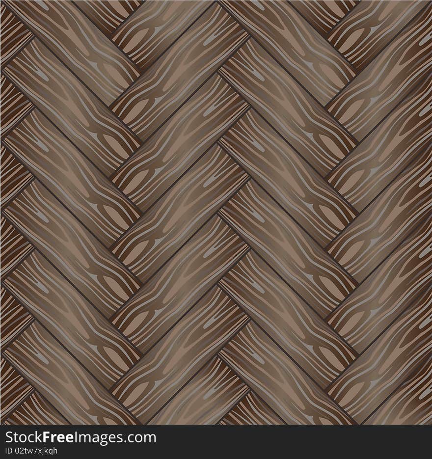 Vector seamless background a dark brown wooden parquet floor. Vector seamless background a dark brown wooden parquet floor