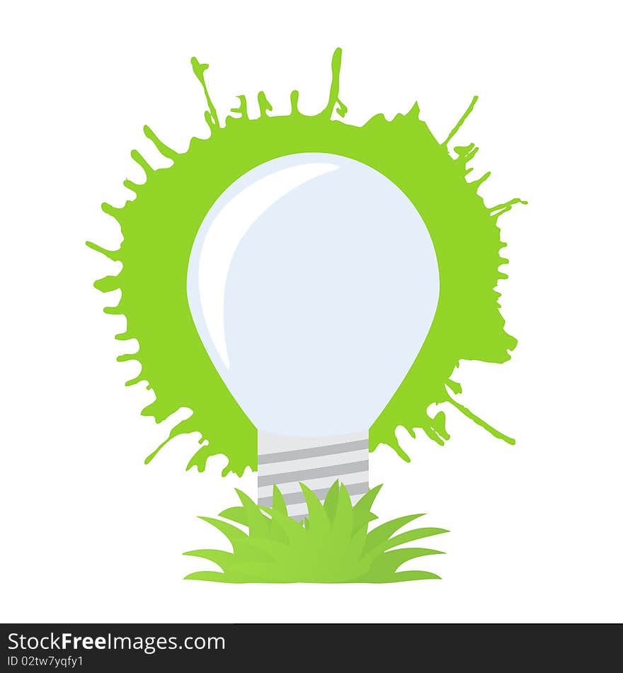 Ecology green bulb fresh, garden. Ecology green bulb fresh, garden.