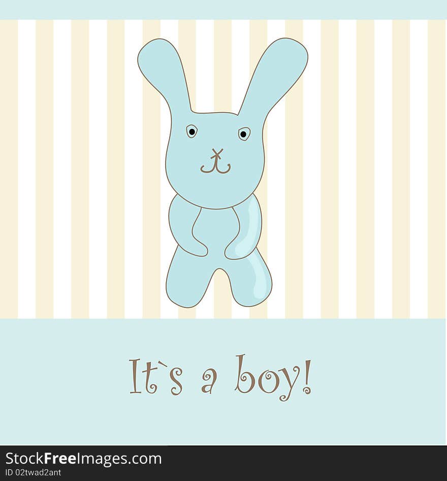 Set Baby boy arrival announcement card. Set Baby boy arrival announcement card.