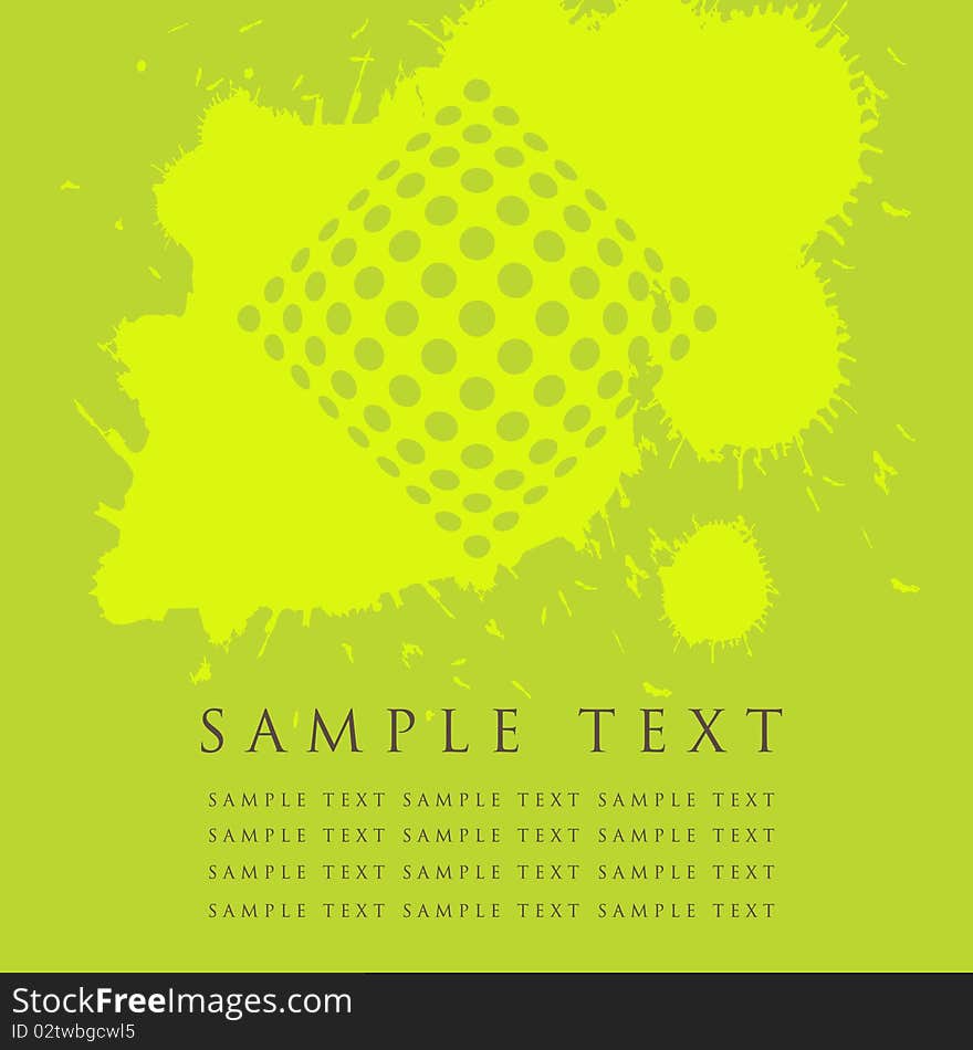 Grunge green frame for your text.