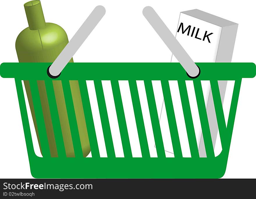 Illustration of a shopping basket