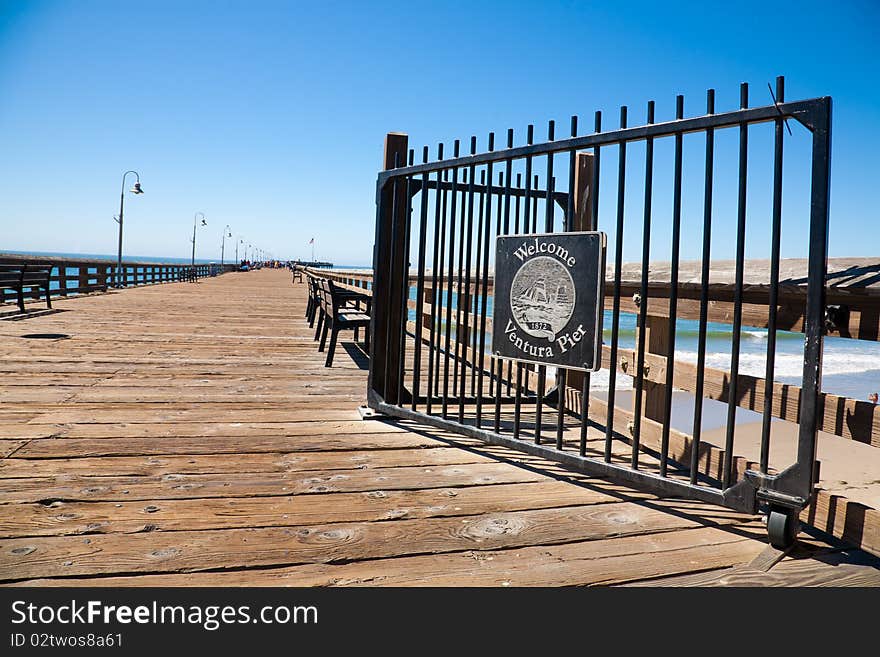 Ventura historic pier, South California