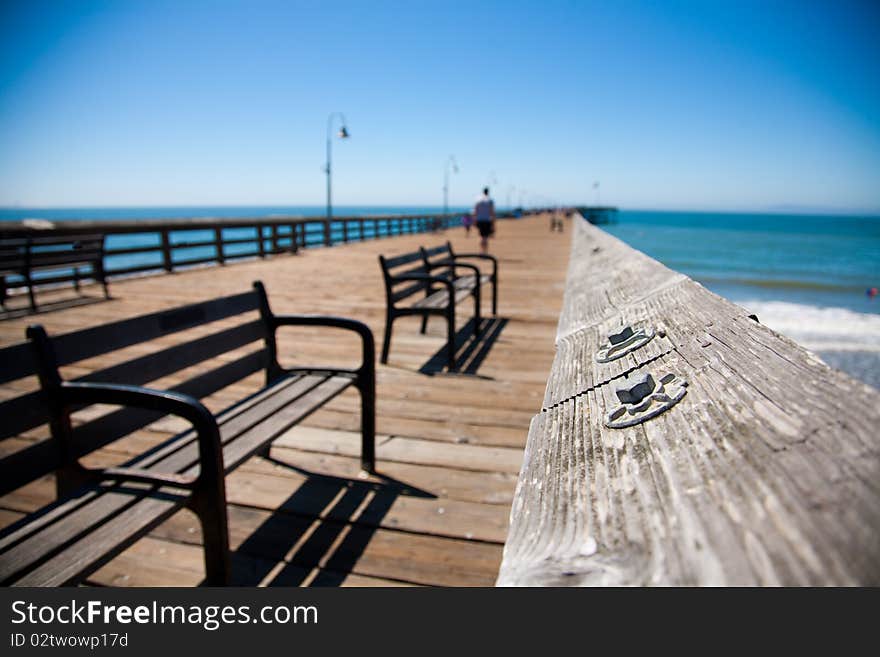 Ventura historic pier, South California