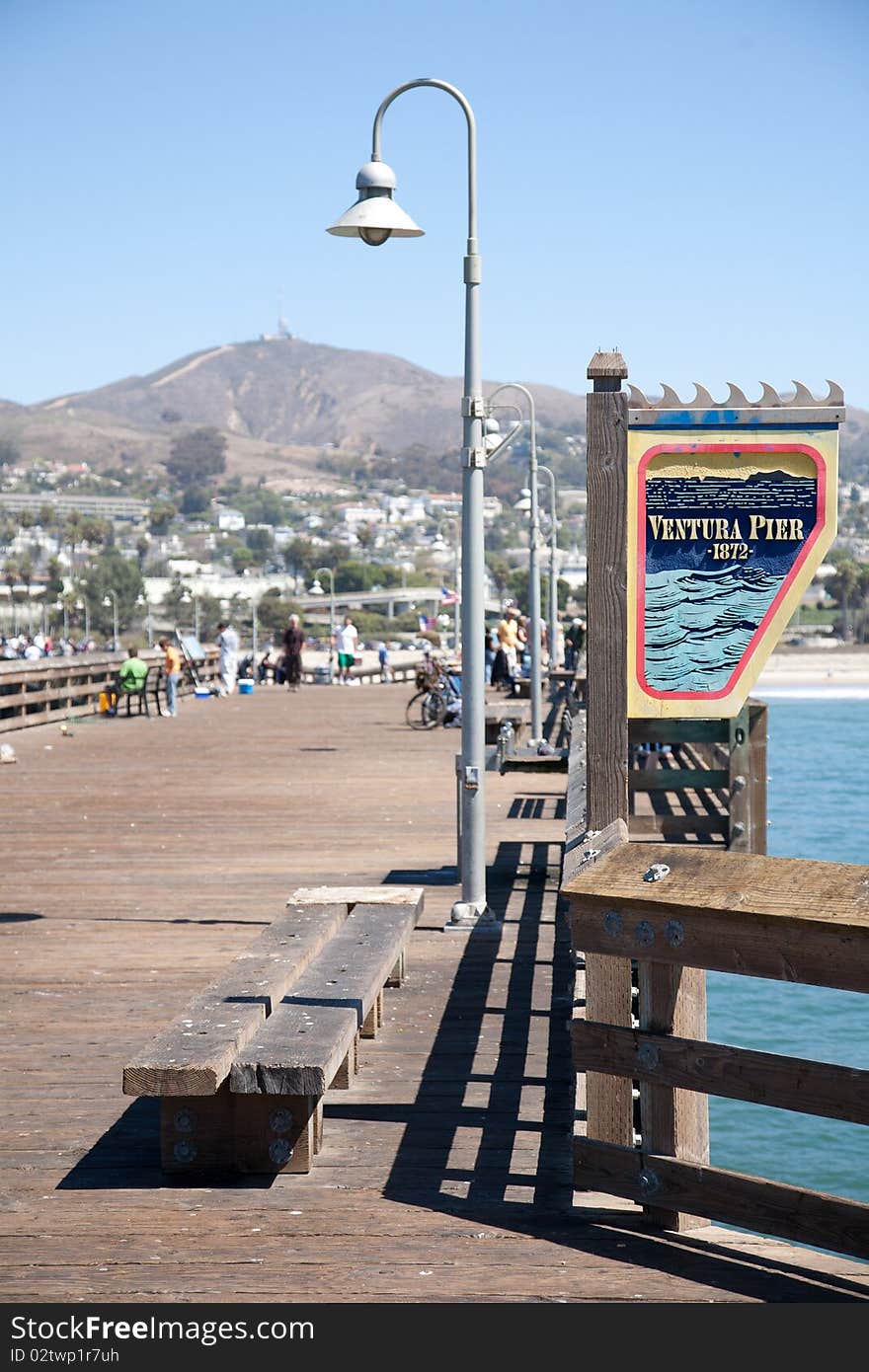 Ventura historic pier, South California