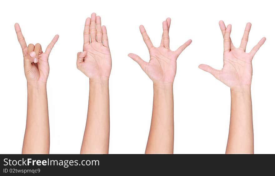 A Set Of Hand Gesture