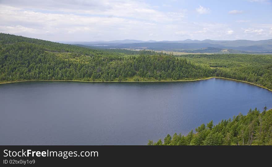 Blue lake