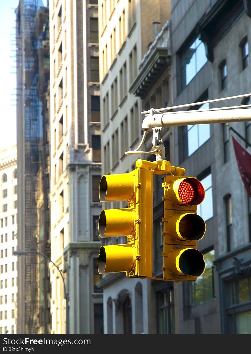 Trafficlights In Manhattan