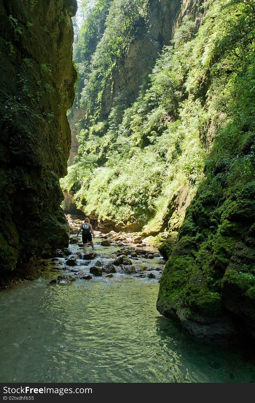 Landscape in mountains