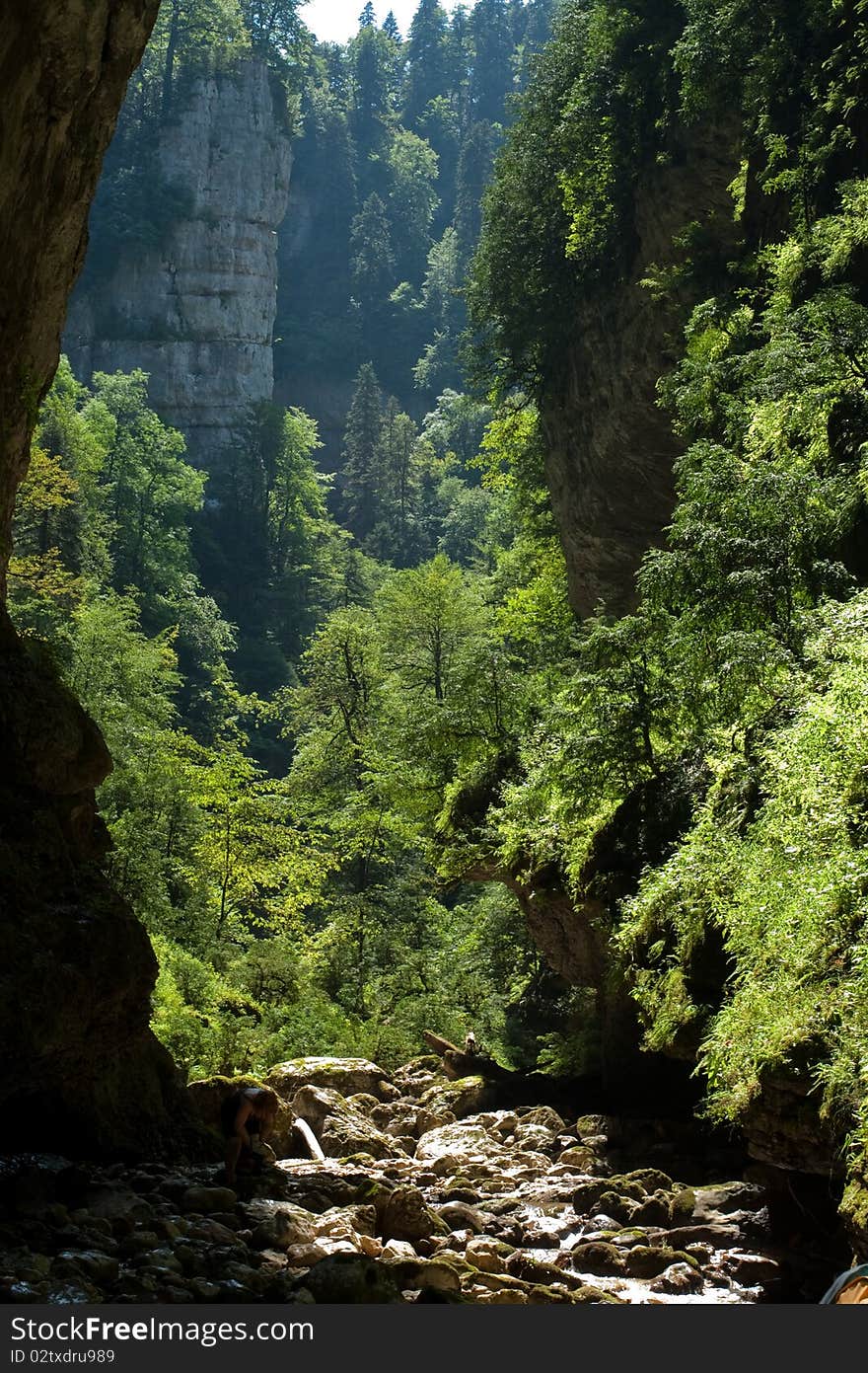 Landscape In Mountains