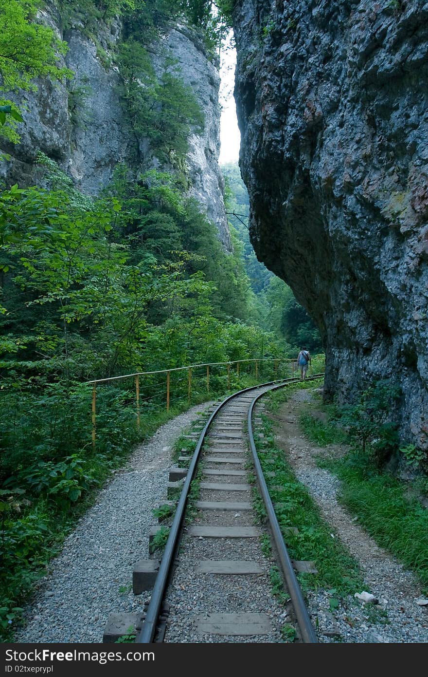 Landscape in mountains