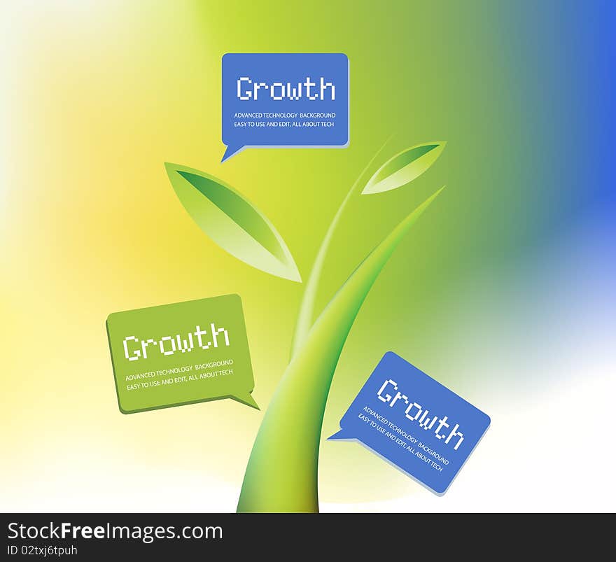 Plant Growth Background, theme of growth  . Plant Growth Background, theme of growth  .