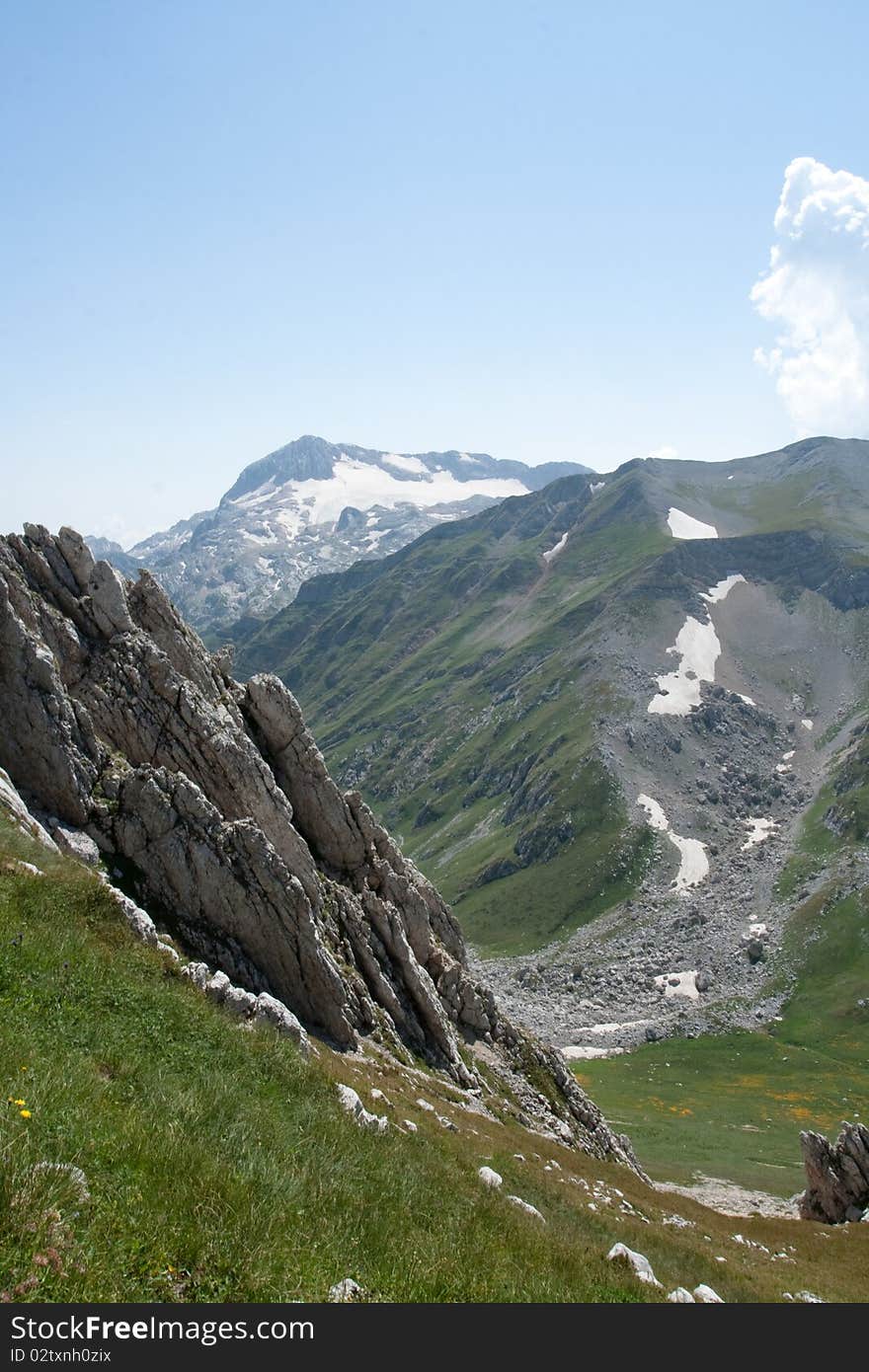 Landscape in mountains