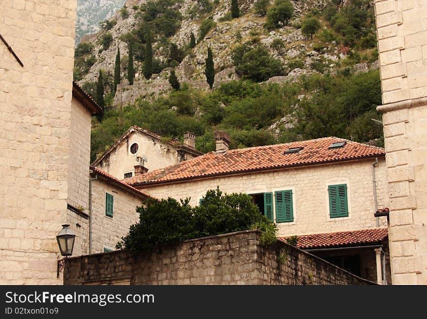 Old Street Of Kotor.