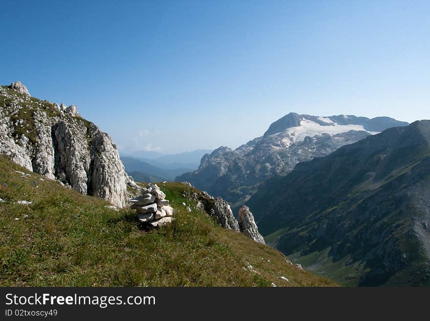 Landscape in mountains