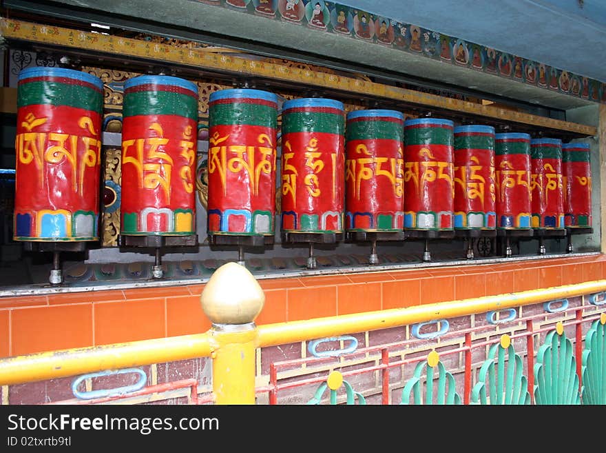 Buddhist Prayer Wheels