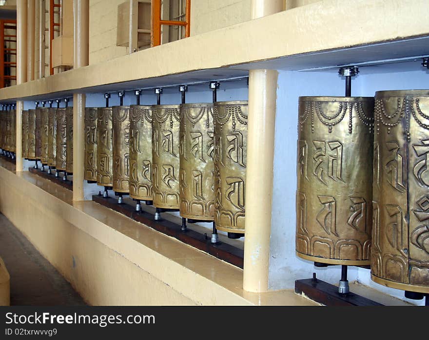 Buddhist Prayer Wheels