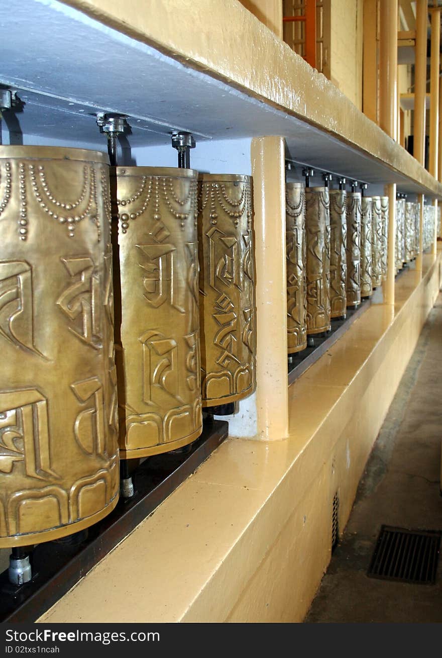 Buddhist Prayer Wheels