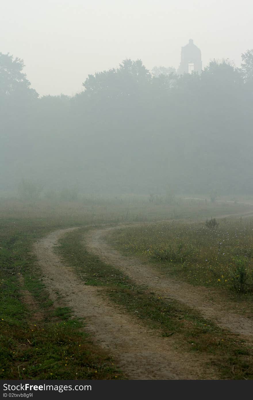 Smog from burning woods in Russia in 2010