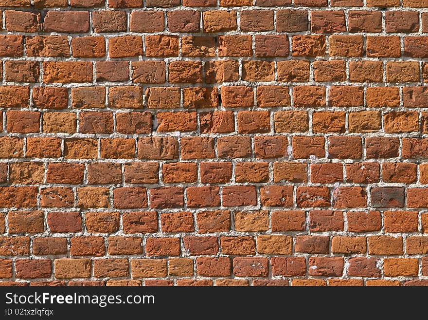 Texture of the old wall, made of bricks. Texture of the old wall, made of bricks