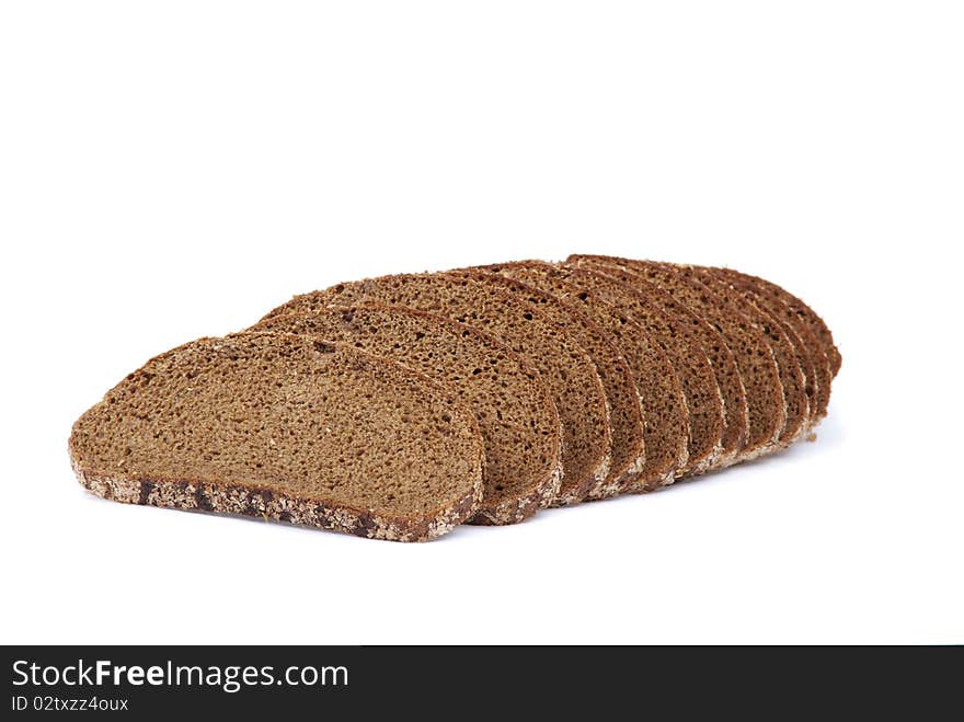 Bread On White Background.